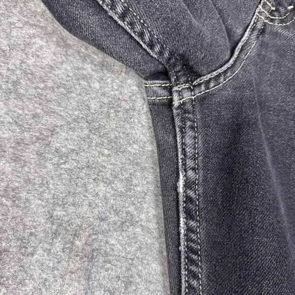 Vintage Levis Jeans Womens 12 Black 515 M Mis Boot Cut Low Rise Stretch Faded - Picture 8 of 11
